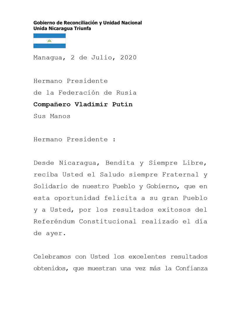 mensaje-nicaragua-rusia-por-referendum-constitucional